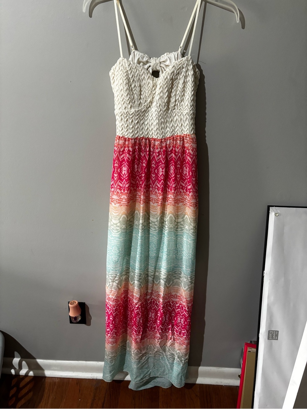 Dress with bow back